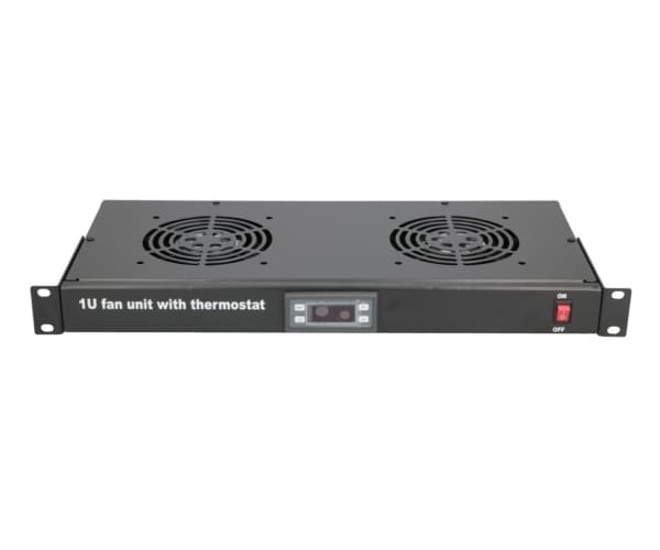 Ekstralink | Viftepanel | 19", 2 vifter, med termostat