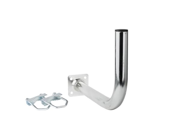 Extralink L400 BALCONY HANDLE MOUNT WITH U-BOLTS M8, Ruostumaton teräs, Kulmakiinnitin, 15 kg, Terästä, Yleiskäyttö, Sinkkipinnoitus