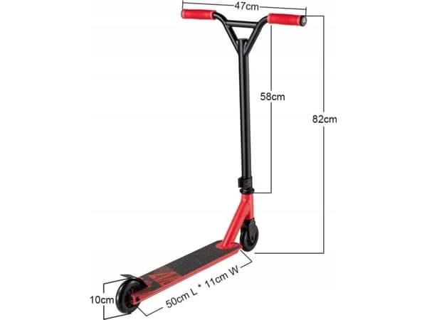 Hulajnoga Schildkrot SFW HUL. JUNIOR Stunt FLIP WHIP - red