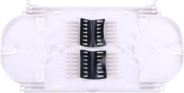 Extralink 24 CORE FIBER OPTIC SPLICE TRAY, Vit, Akrylnitrilbutadienstyren (ABS), 110 g