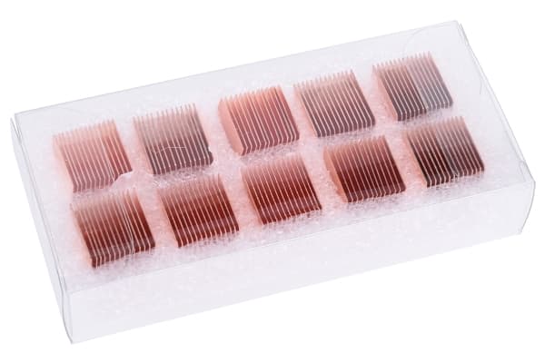 Alphacool 17427, Heatsink, kupari, kuparin väri, 14 mm, 14 mm, 10 kpl