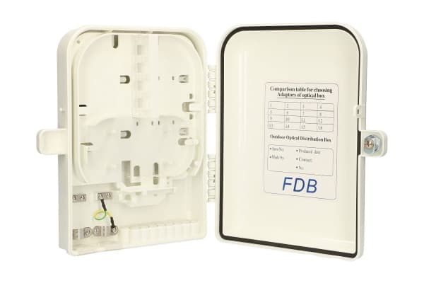 Extralink EDITH 16 CORE FIBER OPTIC DISTRIBUTION BOX, Grå, Akrylonitril-butadien-styren (ABS)