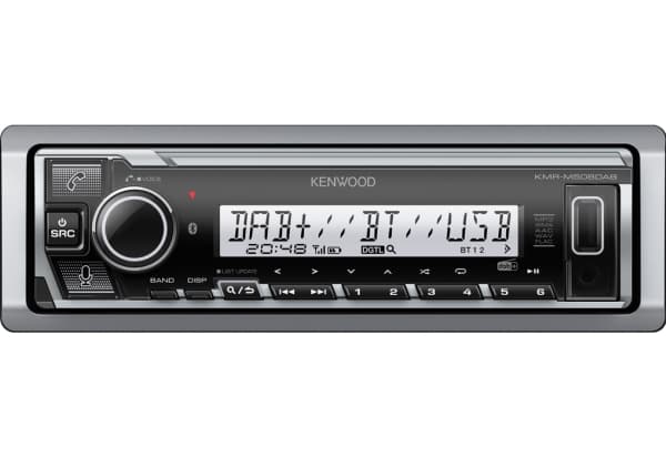 Kenwood KMR-M508DAB, Sort, 88 W, 20 - 20000 Hz, 80 O, 200 W, LCD