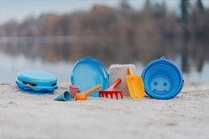 SFS 7in1 Sand Toys taittuva ämpäri sininen