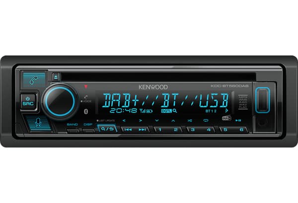 Kenwood KDC-BT560DAB, Sort, 1 DIN, 50 W, 4.0 kanaler, 50 W, CD-R, CD-RW