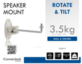 Pikkukuva 1 / 5: Connectech SONOS® PLAY1 -kaiutinjousitus. Valkoinen