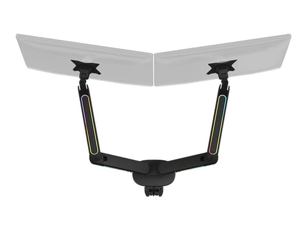 DELTACO GAMING GAM-135 - Monteringssett (skjermarm, VESA-plate) - justerbar arm - for LCD-skjerm - svart - skjermstørrelse: 17"-32" - skrivebordsmont