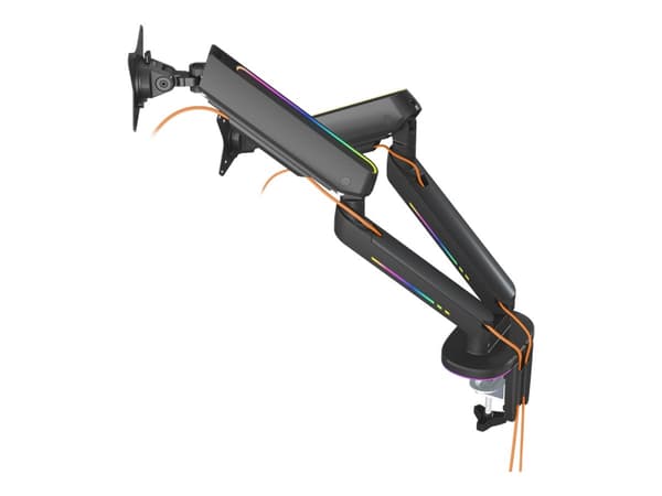 DELTACO GAMING GAM-135 - Monteringssett (skjermarm, VESA-plate) - justerbar arm - for LCD-skjerm - svart - skjermstørrelse: 17"-32" - skrivebordsmont