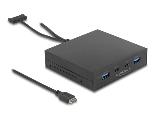 DeLOCK 64057, SATA, USB 3.2 Gen 2 (3.1 Gen 2), USB Type-C, Mies, Full-height / Full-length, SATA 15-pinninen, Musta