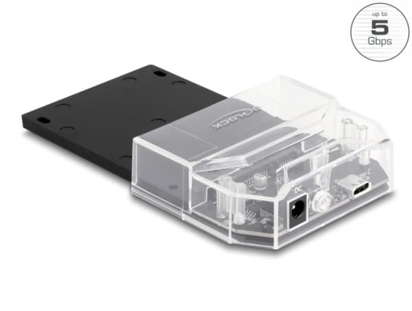 Delock - HDD / SSD-dokkestasjon - brønner: 1 - 2.5" - SATA 6Gb/s - USB-C 3.2 (Gen 1) - svart