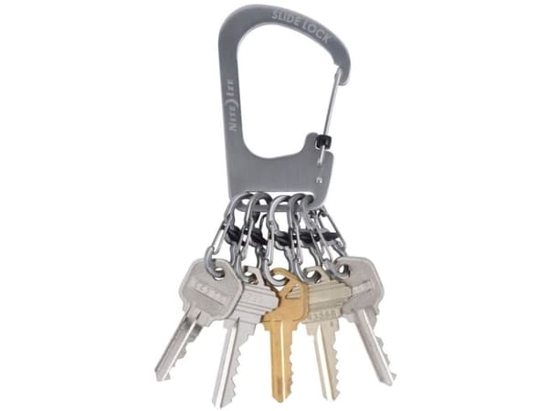 Nite Ize SlideLock rostfritt stål + 5x mikrokarbinhake (KCK-11-R3)
