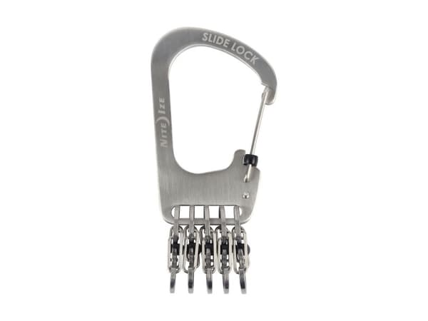 Nite Ize SlideLock rostfritt stål + 5x mikrokarbinhake (KCK-11-R3)