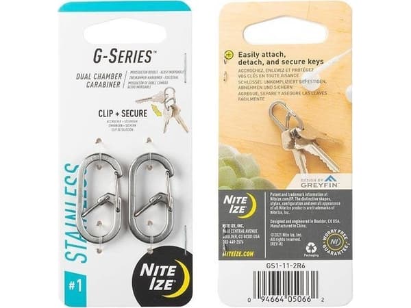 Karabinkrok Nite Ize G-serien Dual Chamber Carabiner. 1