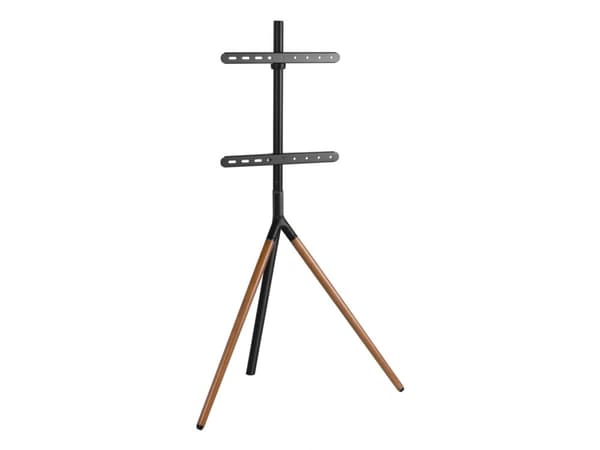 Sinox Tripod TV-golvstativ med vridbar topp. 45"-65". Mörkt trä/svart