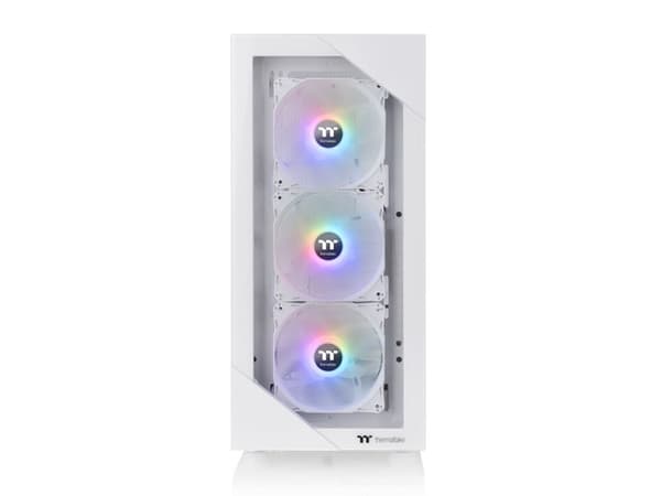 Thermaltake View 200 TG Snow ARGB - Mid tower - ATX - genomskinlig sidopanel (härdat glas) - ingen strömförsörjning (ATX) - vit - USB/ljud