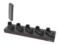 Honeywell - Ladestativ - ikke-oppstartet, med terminalkopp - utgangskontakter: 5 - Europa - for Honeywell CT40 XP, CT45, CT45 XP; Dolphin CT40