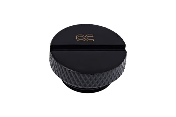 Alphacool istaplåseskrue G1/4, svart - pakke med 6 stk