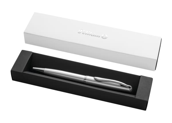 Pelikan Jazz Noble Elegance K36, Klämma, Indragbar kulspetspenna med vridfunktion, Påfyllnadsbar, Blå, 1 styck, Medium