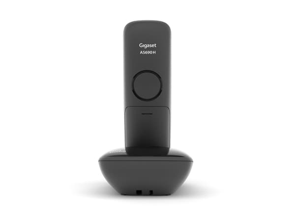 Gigaset AS690 Duo - Trådløs telefon med anrops-ID - ECO DECT\GAP - svart + ekstra håndsett