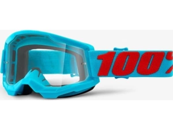 100 % beskyttelsesbriller 100 % STRATA 2 SUMMIT (klar anti-tåkelinse, LT 88 %-92 %) (NY)