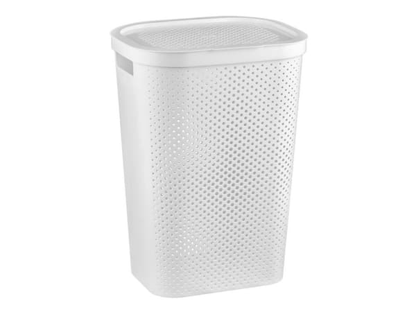 Curver skittentøyskurv Infinity Dots 60L Hvit