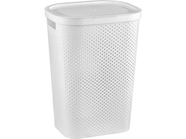 Curver skittentøyskurv Infinity Dots 60L Hvit