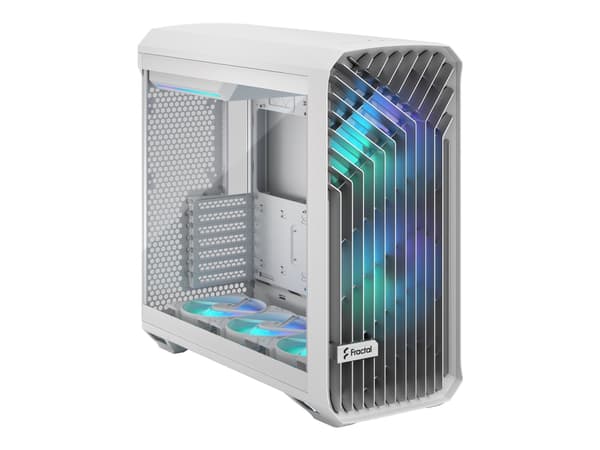 Fractal Design Torrent - Tower - utökad ATX - genomskinlig sidopanel (härdat glas) - ingen strömförsörjning (ATX) - vit - USB/ljud