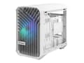 Miniatyrbild 3 av 5: Fractal Design Torrent Nano - Tower - Mini-DTX - genomskinlig sidopanel (härdat glas) - ingen strömförsörjning (ATX) - white RGB clear tint - USB/lju