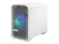 Miniatyrbild 1 av 5: Fractal Design Torrent Nano - Tower - Mini-DTX - genomskinlig sidopanel (härdat glas) - ingen strömförsörjning (ATX) - white RGB clear tint - USB/lju