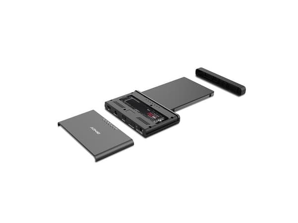 Lindy 43359, SSD, Serial ATA III, M.2, USB 3.2 Gen 2 (3.1 Gen 2) Type-C, Lajittelu, Alumiini, Muovi