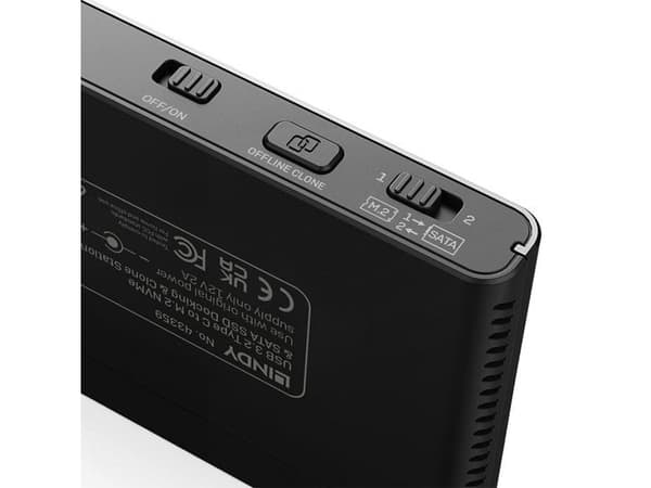 Lindy 43359, SSD, Serial ATA III, M.2, USB 3.2 Gen 2 (3.1 Gen 2) Type-C, Lajittelu, Alumiini, Muovi