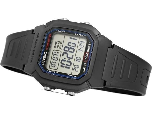 Casio W-800H-1AVDF, vanntett, elektronisk
