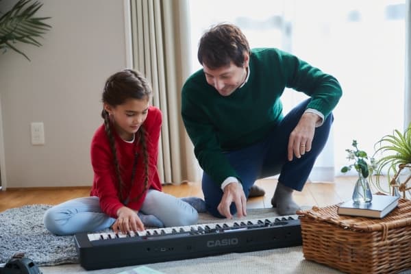 Casio CT-S400, Digital synthesizer, Choruseffekt, Flanger / Digital Signal Processing (DSP), Reverb, 5 W, Svart, LCD, AC, Batteri