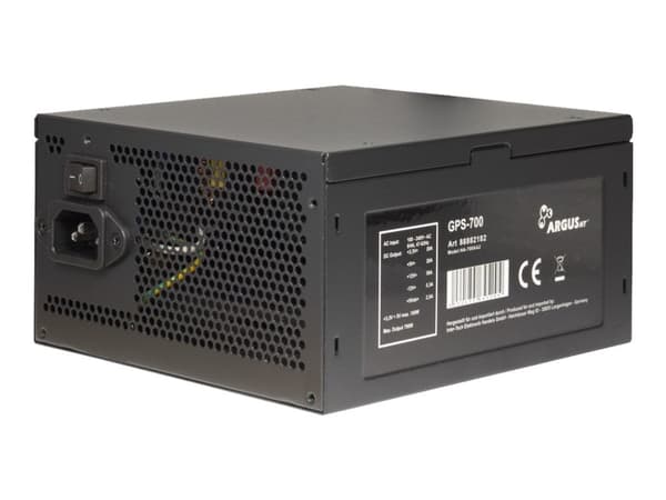 Argus GPS-700 - Strømforsyning (intern) - ATX12V 2.4 - 80 PLUS Gold - AC 100/240 V - 700 watt - aktiv PFC