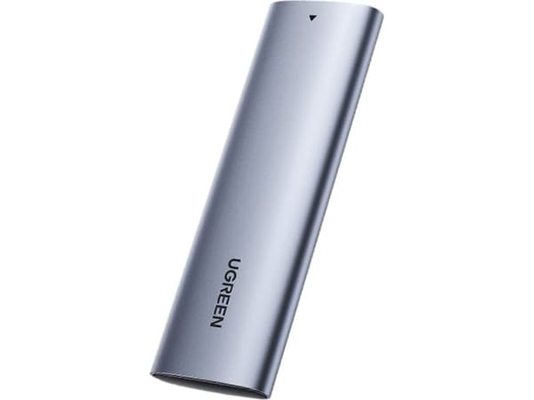 Ugreen 10903, SSD-inkapsling, M.2, Serial ATA III, 5 Gbit/s, USB-anslutning, Svart, Grå