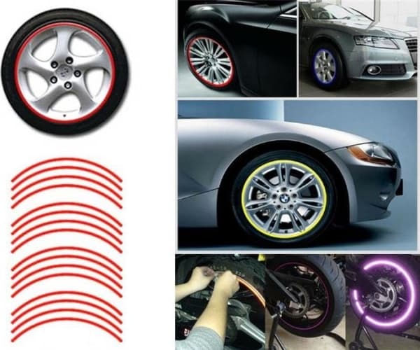 CGAuto AG555B Heijastavat pyörätarrat punainen universaali