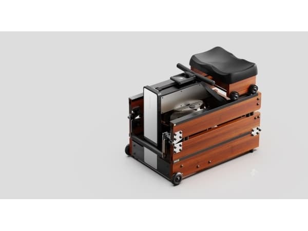Kingsmith RMWR1F SA, Vatten, 120 kg, Askträ, Skum, Metall, Plast, V-bälte, Kalorier, Avstånd, Hastighet, Tid, Rotations-