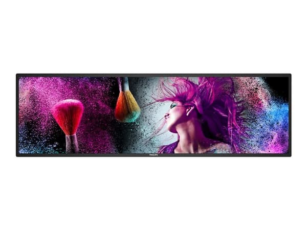 Philips 37BDL3050S - 37" Diagonalklasse S-Line LED-bakgrunnsbelyst LCD-skjerm - intelligent skilting - Android 1920 x 540 Sort