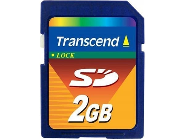 Transcend - Flashminnekort - 2 GB - SD