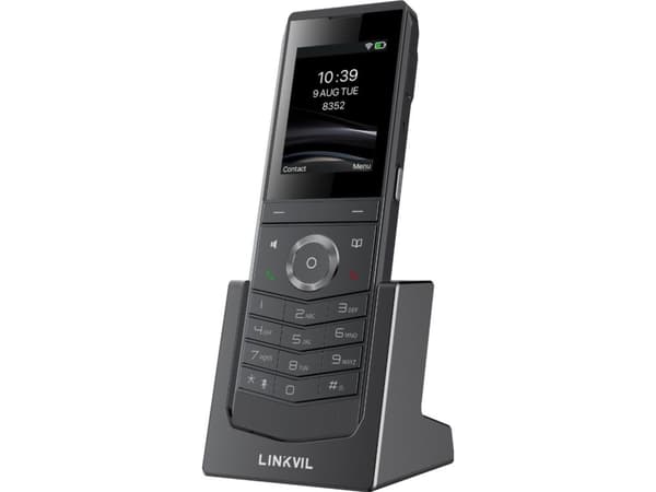 Fanvil W611W, Mobil IP-telefon, Svart, Trådlös telefonlur, IP67, 4 linjer, 1000 poster