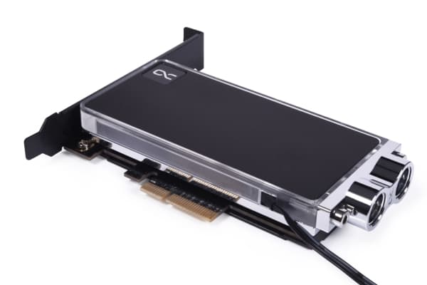 Alphacool 13079, Vannblokk + Bakplate, Akryl, Aluminium, Sort, Gjennomsiktig, 1/4", 3-pin, 0,8 stang