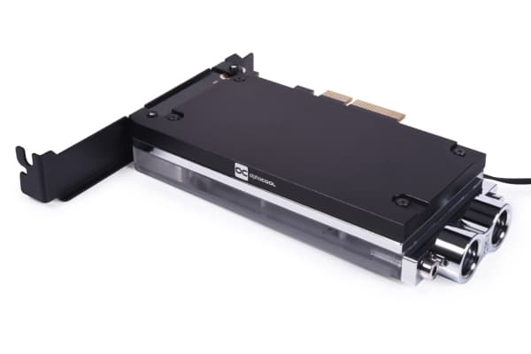 Alphacool 13079, Vannblokk + Bakplate, Akryl, Aluminium, Sort, Gjennomsiktig, 1/4", 3-pin, 0,8 stang