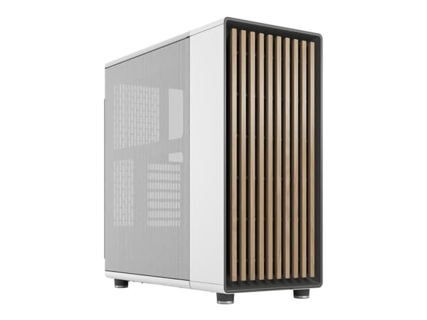 Fractal Design North - Mid tower - ATX - ingen strømforsyning (ATX) - kritthvit - USB/lyd