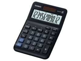 Casio MS-20F, Desktop, Grunnleggende, 12 sifre, Batteri/Solcelle, Sort