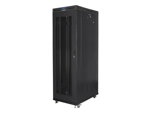 ASENNUSKAAPPI 19" 42U 800X1200 MUSTA LCD REI'ITETTY OVI LANBERG (FLAT PACK)