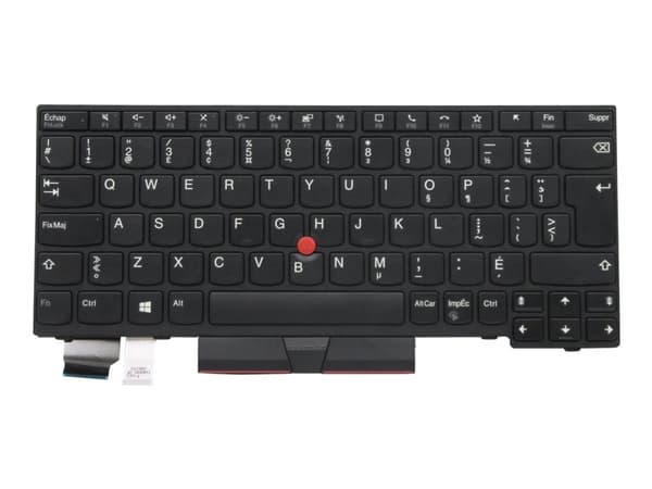 Chicony - Erstatningstastatur for bærbar PC - Fransk - svart - for ThinkPad L13 Gen 2; L13 Yoga Gen 2; X13 Gen 1