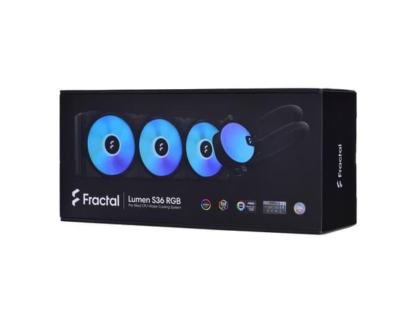 Fractal Design Lumen S36 RGB - Kylsystem med vätska till processorn - (för: LGA1156, AM2, AM2+, LGA1366, AM3, LGA1155, AM3+, LGA2011, FM1, FM2, LGA11