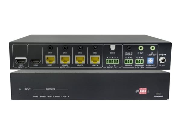 VivoLink - Video/infrarød/seriellutvider - HDBaseT 2.0 - 4 porter - opp til 70 m