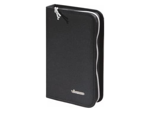 Vivanco CD Wallet 48, 48 disker, Svart, Polyester
