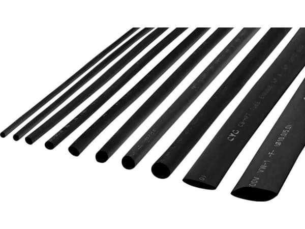 Cabletech Krympeslange 1,5 mm x 1 m svart (LEC-NAR0242.1)